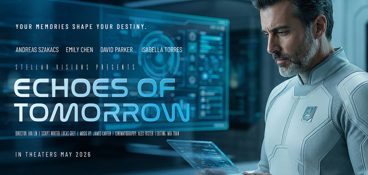 Echoes of Tomorrow - Andreas Szakacs starring in upcoming film